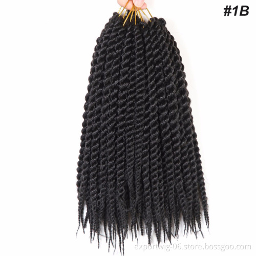 12inch 18inch Twist Crochet Braids hair Senegalese Twist ombre jumbo Crochet Synthetic Braiding Hair Extensions